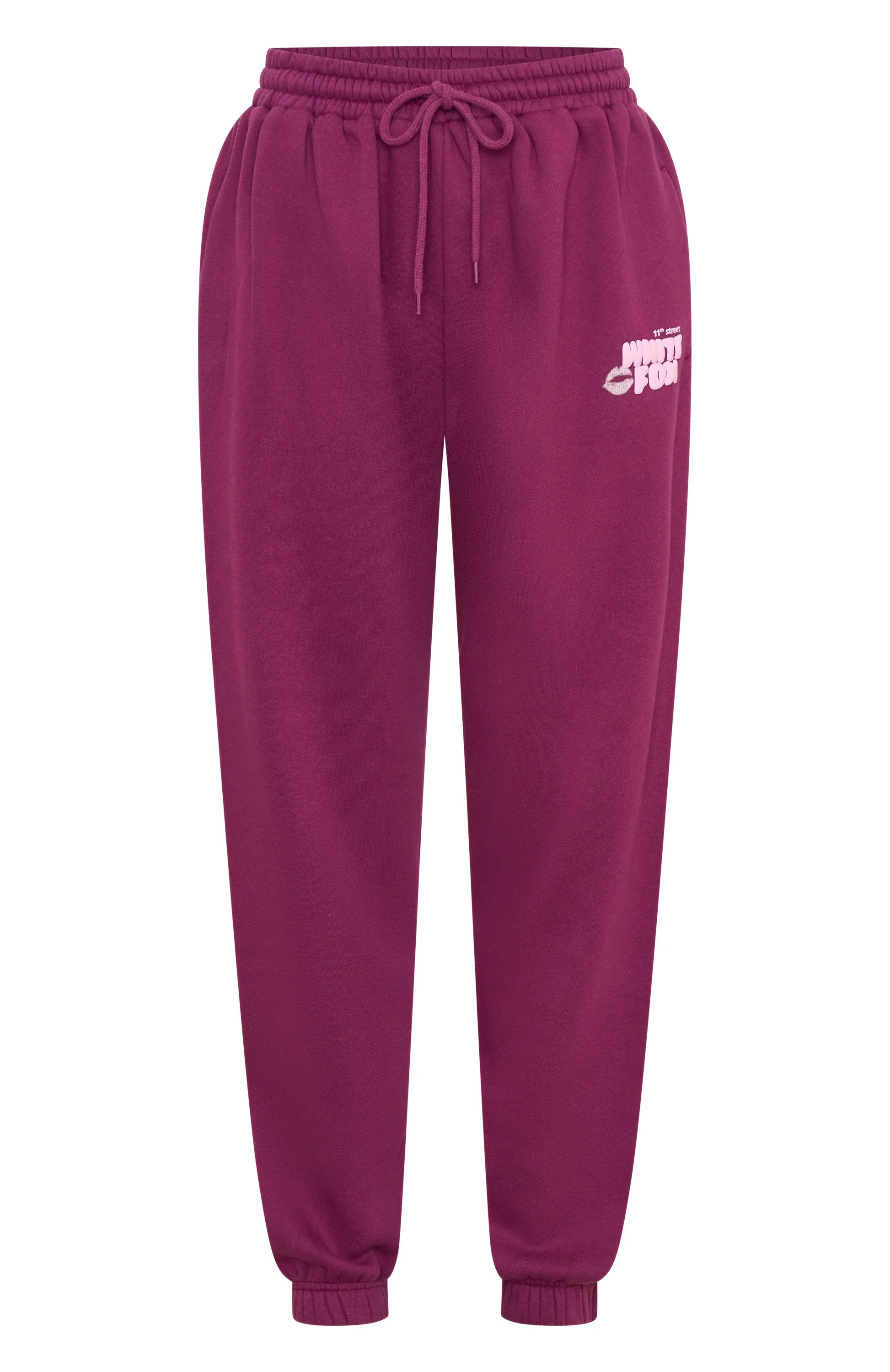 11th Street Sweet Kisses Sweatpants Very Berry