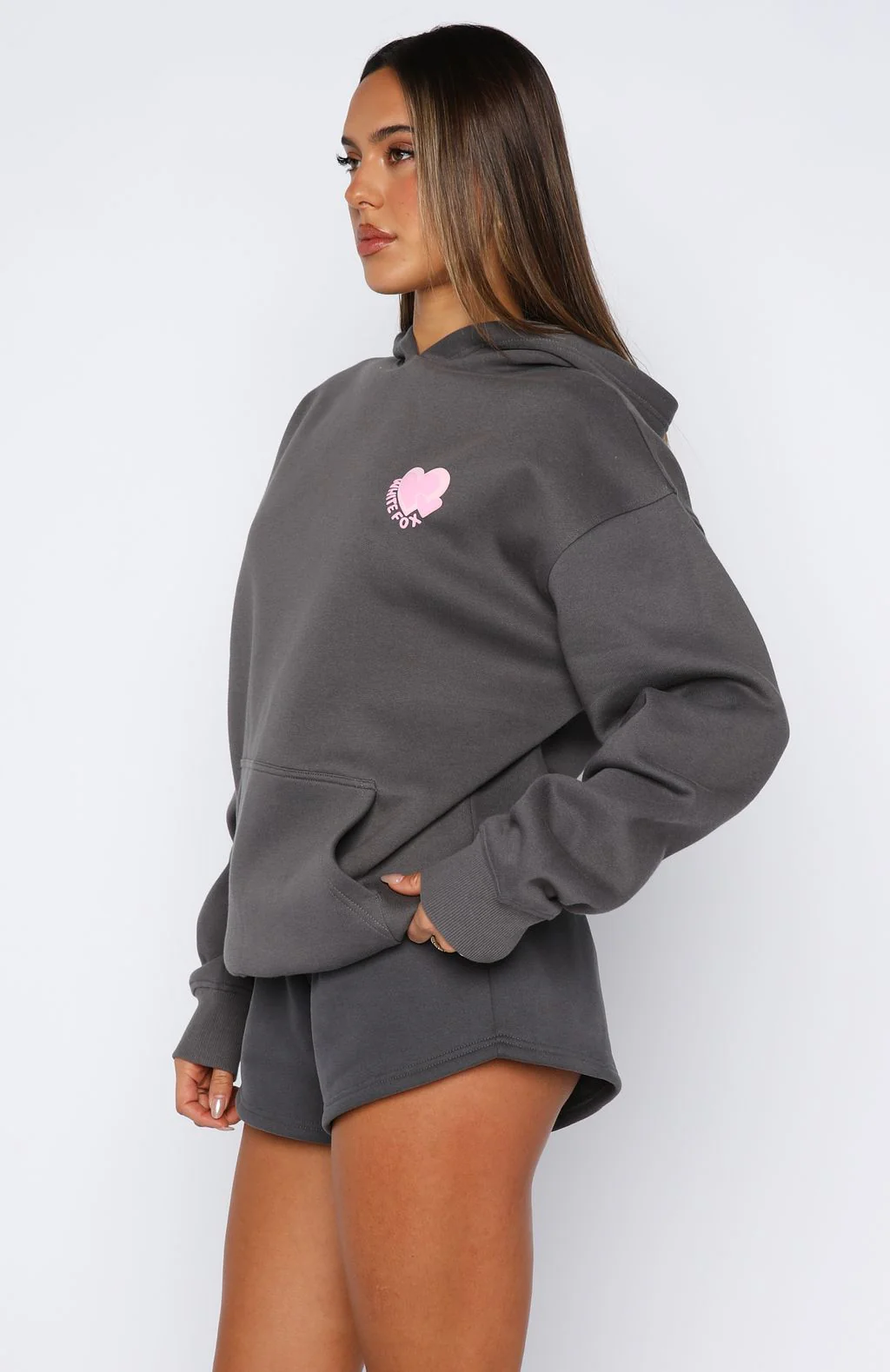 Never Stopping Oversized Hoodie Volcanic