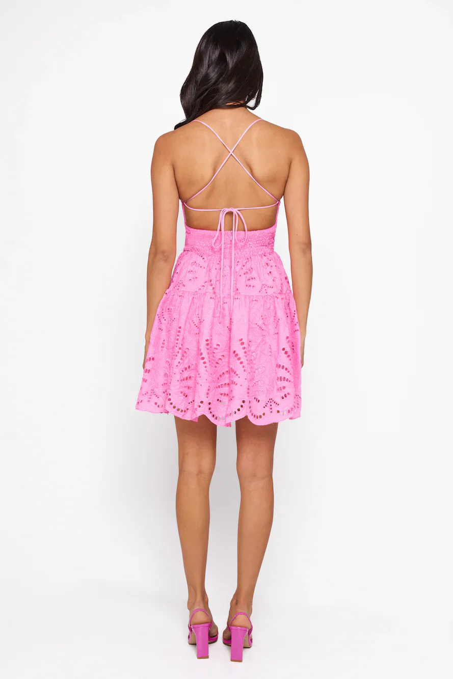 Seeking The Truth Mini Dress Pink