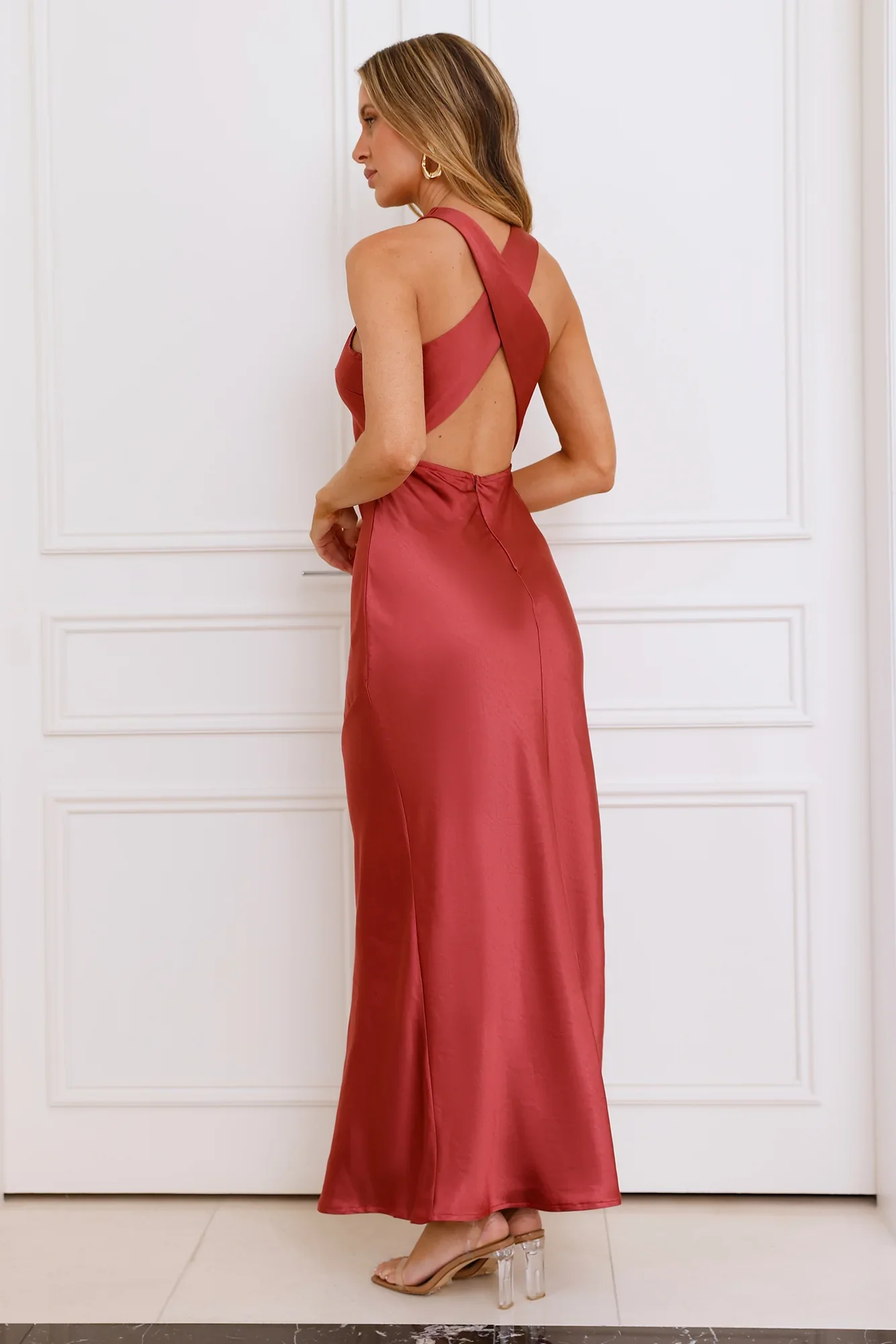 Eden Satin Maxi Dress