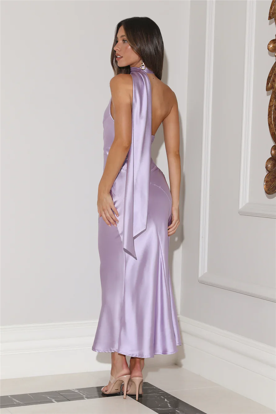 Kissed By Moonlight Satin Maxi Dress