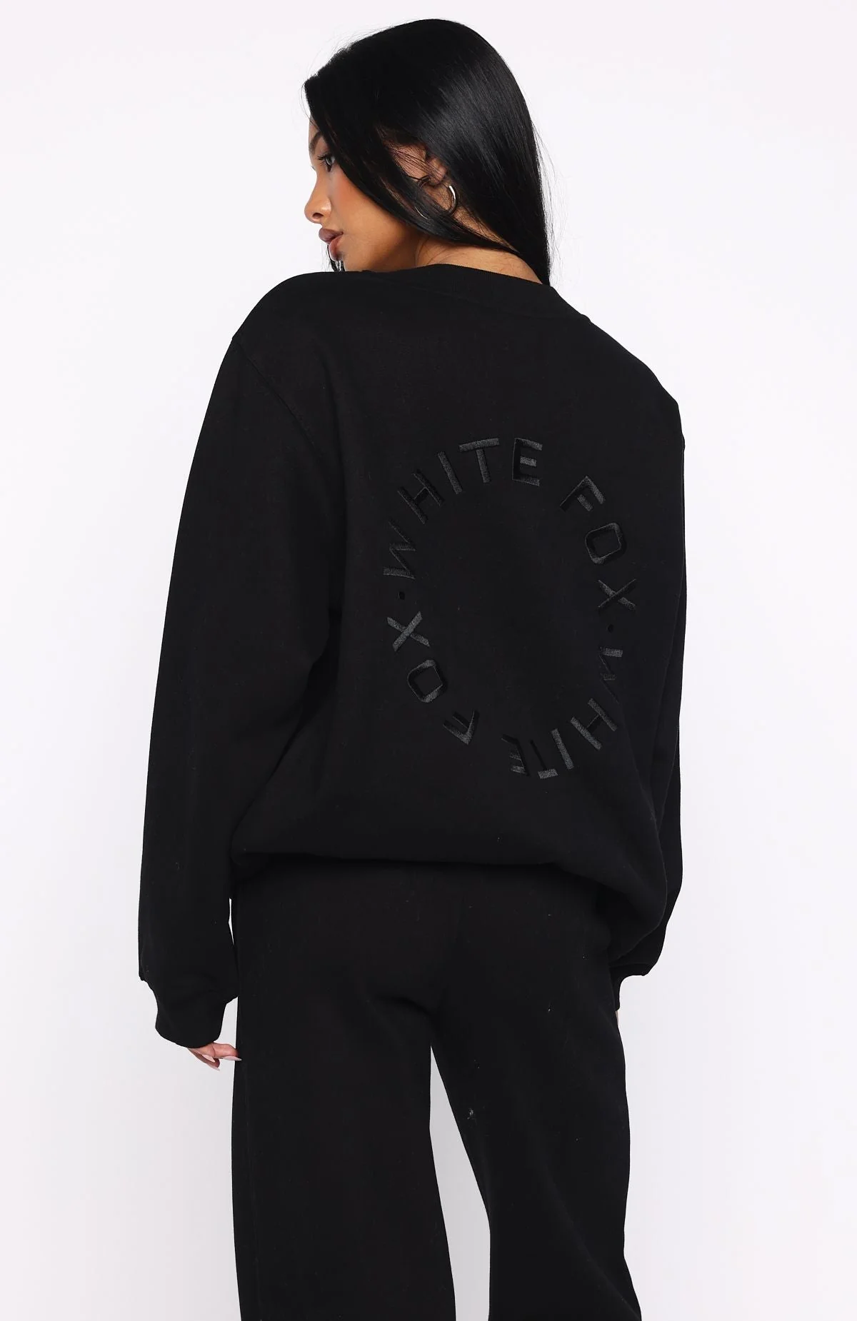 Stay Lifted Oversized Sweater Black
