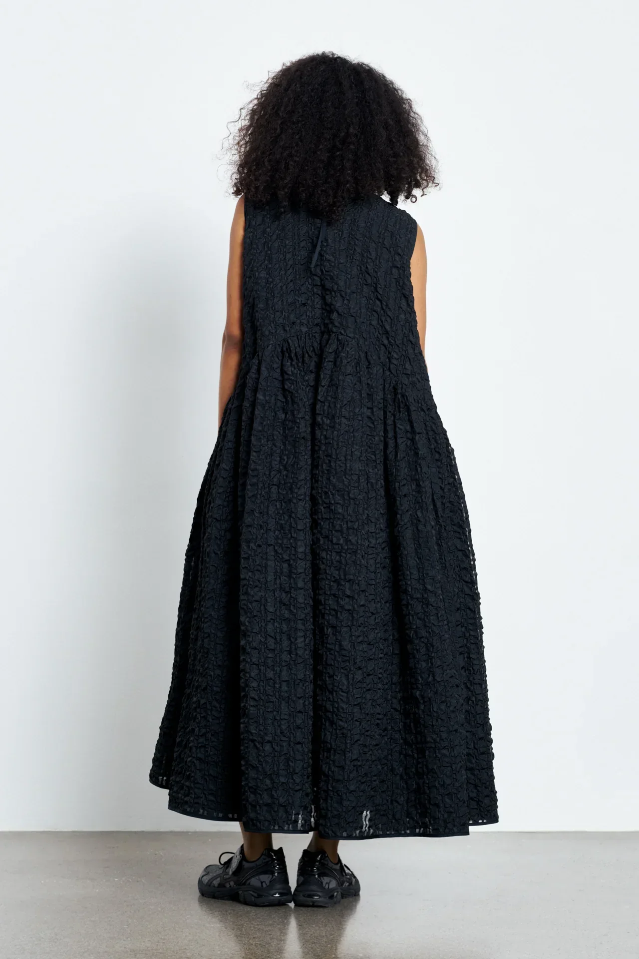 Anna Karin | Dress Check Seersucker Black