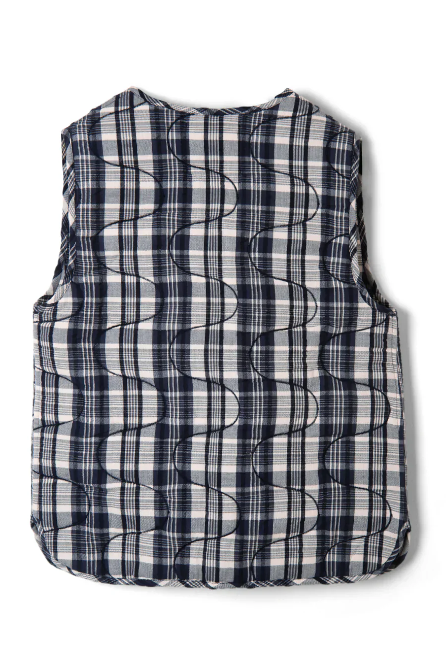 arte tie gilet - navy check
