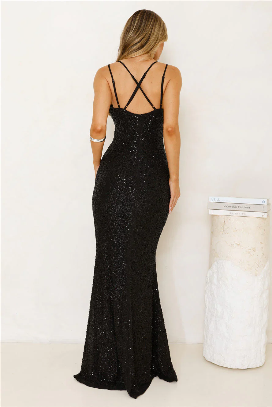 Shimmering Elegance Maxi Dress