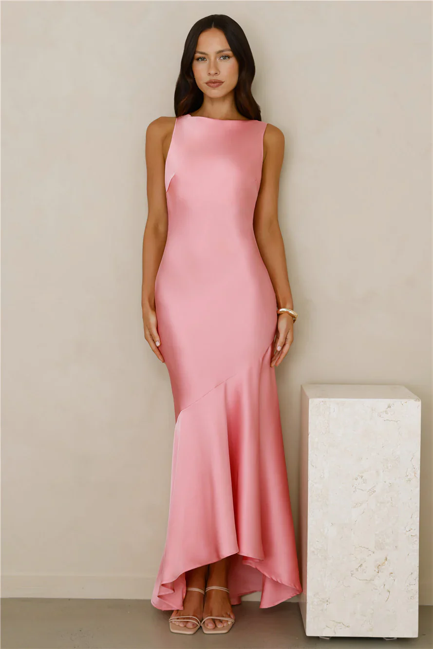 Bespoke Beauty Satin Maxi Dress