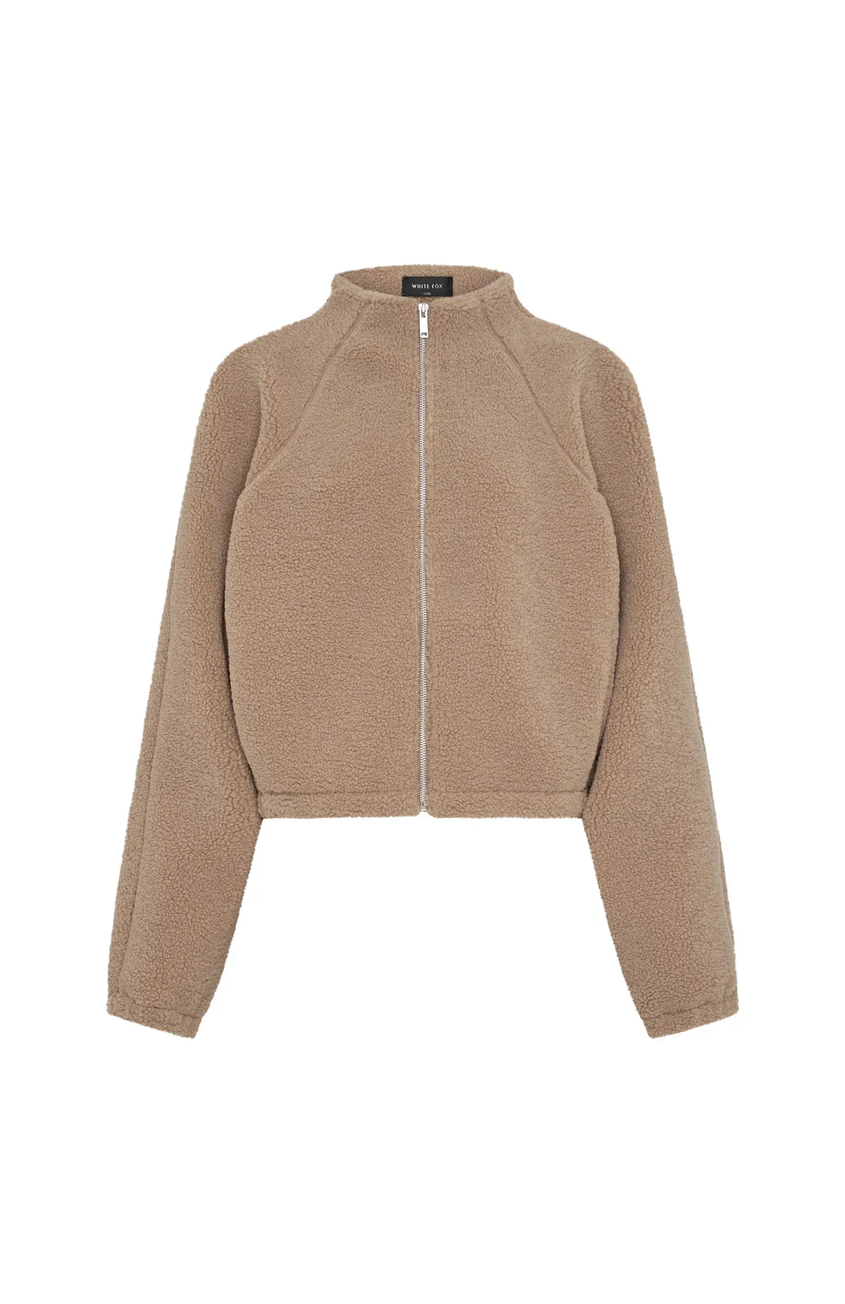 Up The Hill Teddy Zip Up Jacket Caramel