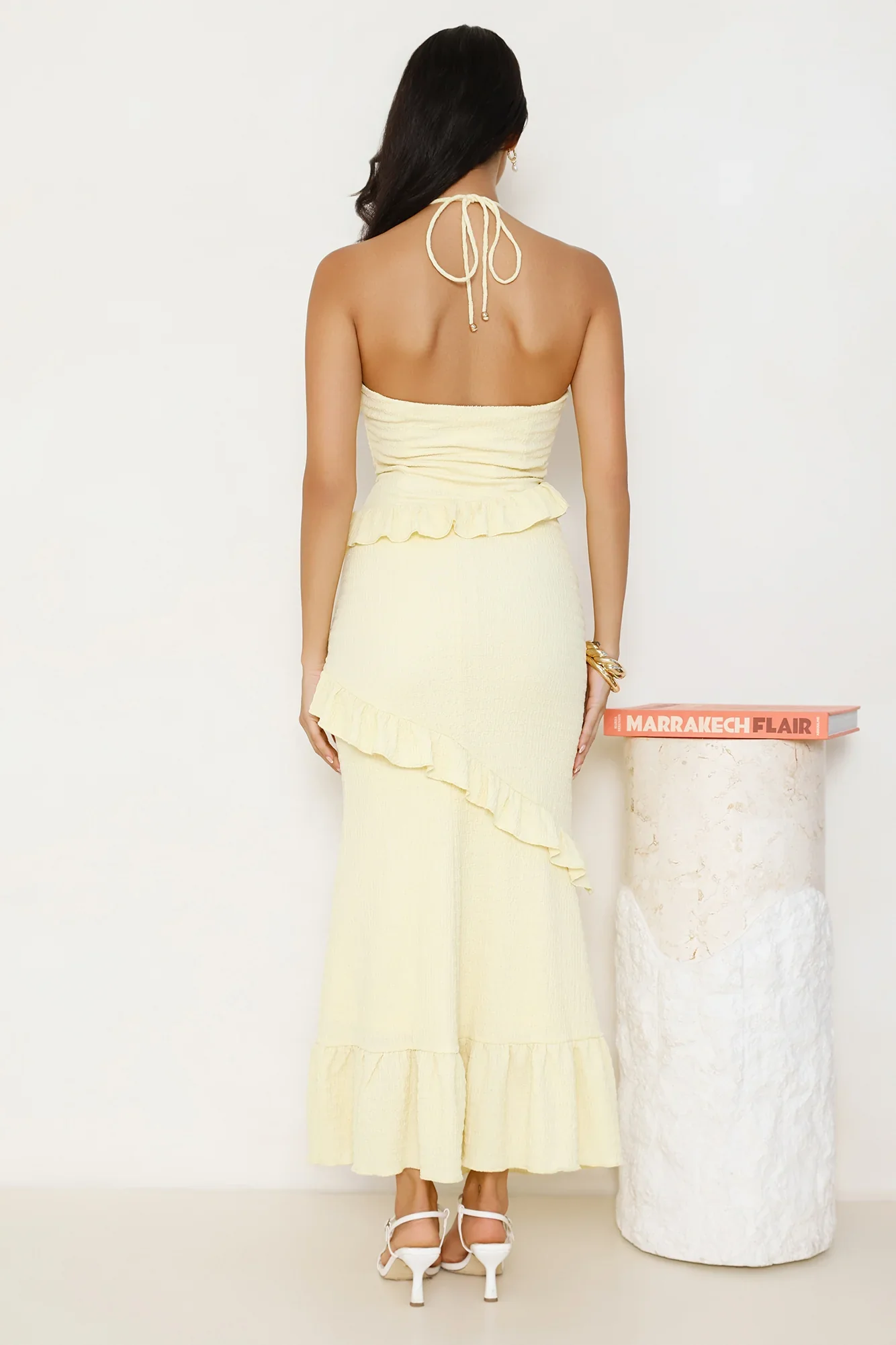 Mango Mojito Halter Maxi Dress