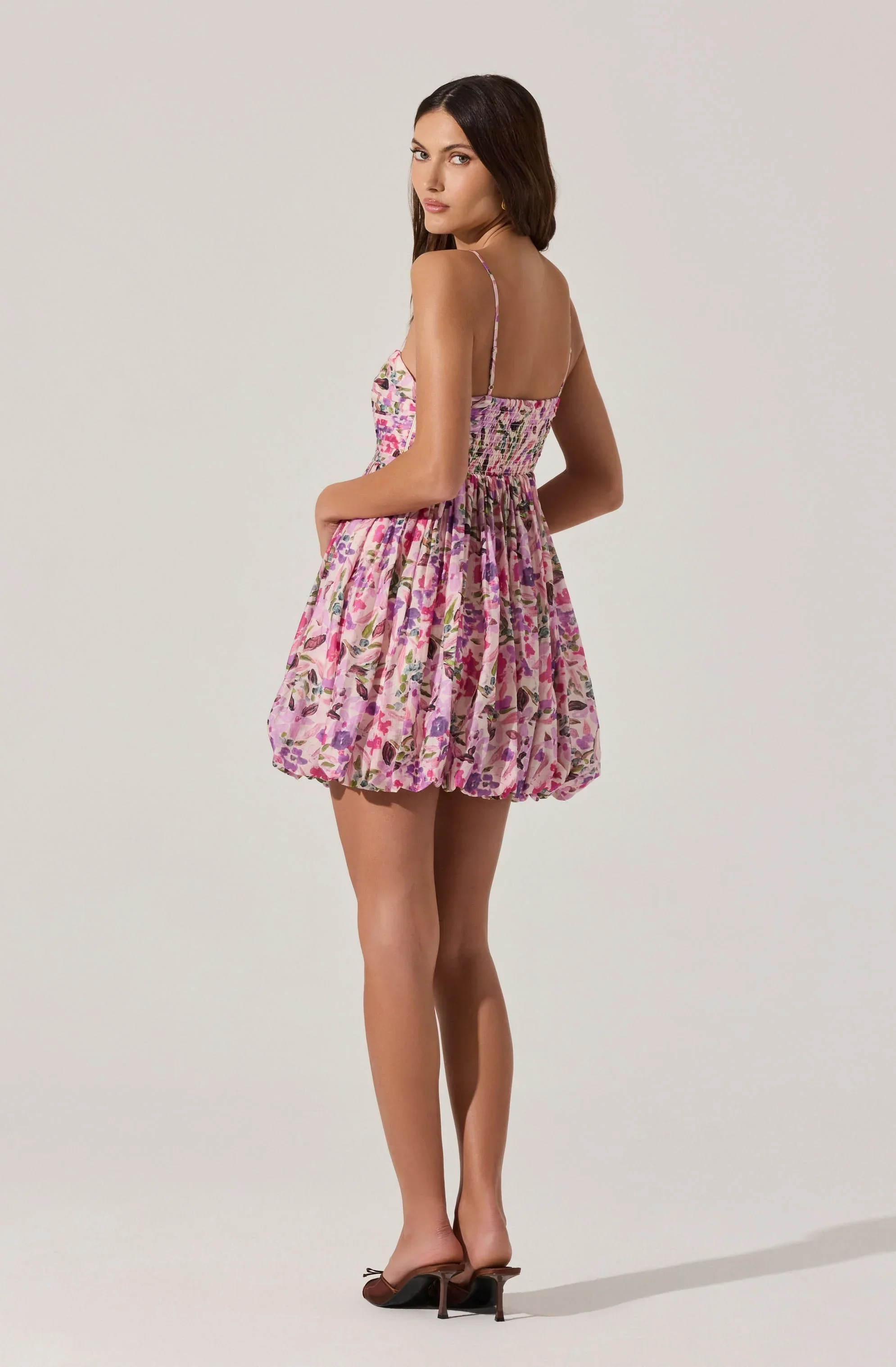 Bubble Floral Mini Dress