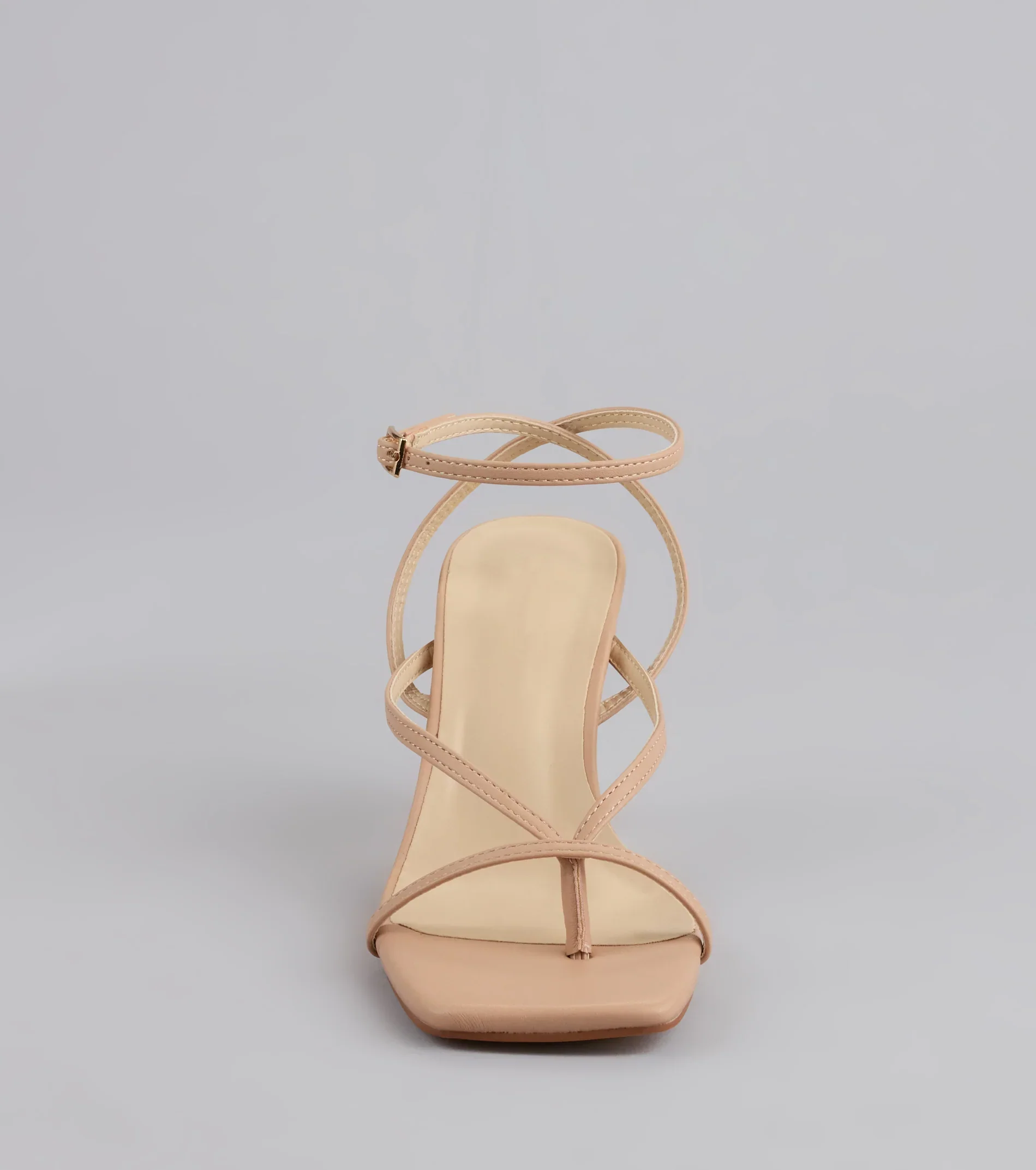 Strut Factor Thong Strappy Stiletto Heels