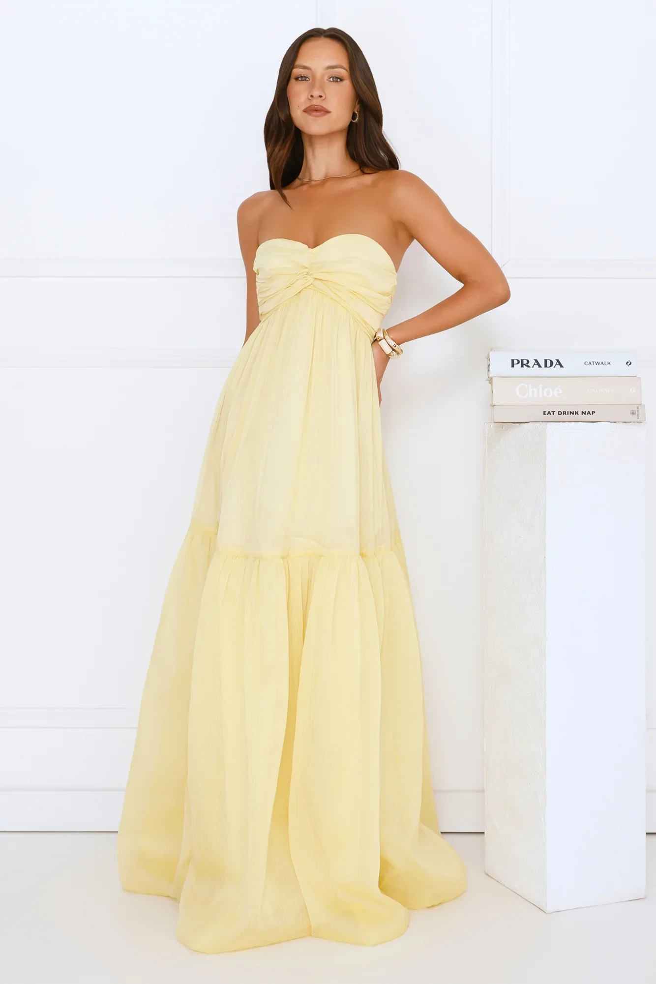 Unforgettable Style Strapless Maxi Dress