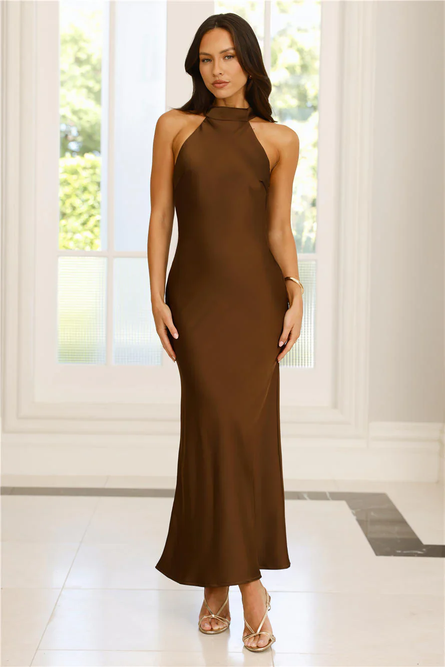 Icon Status Satin Maxi Dress