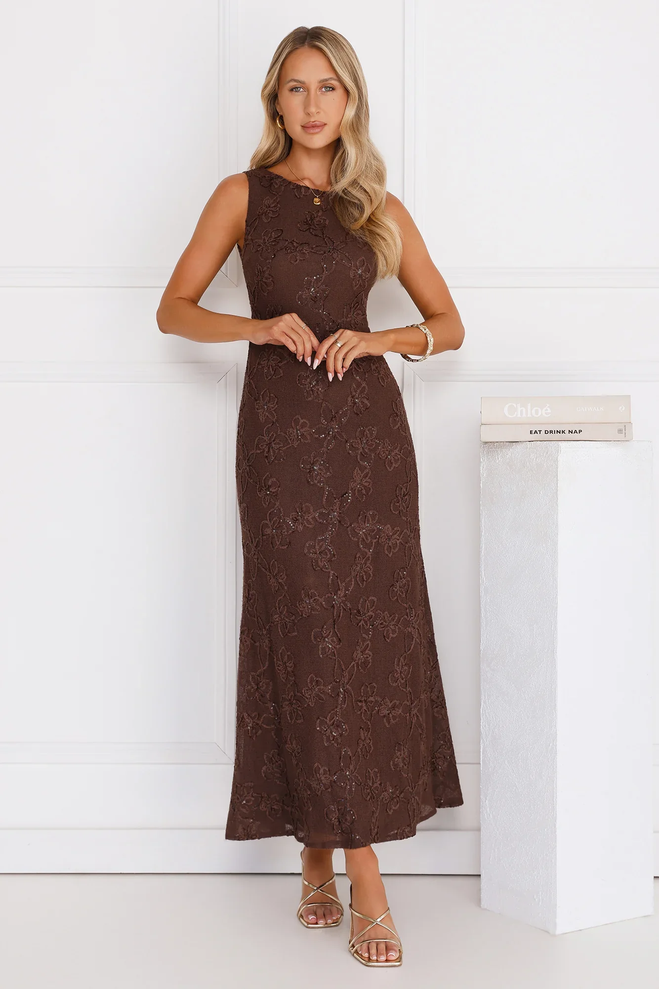 Stay Fab Maxi Dress Brown