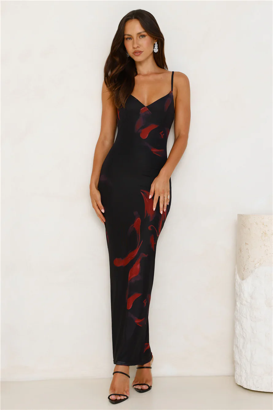 Love Based Mesh Maxi Dress