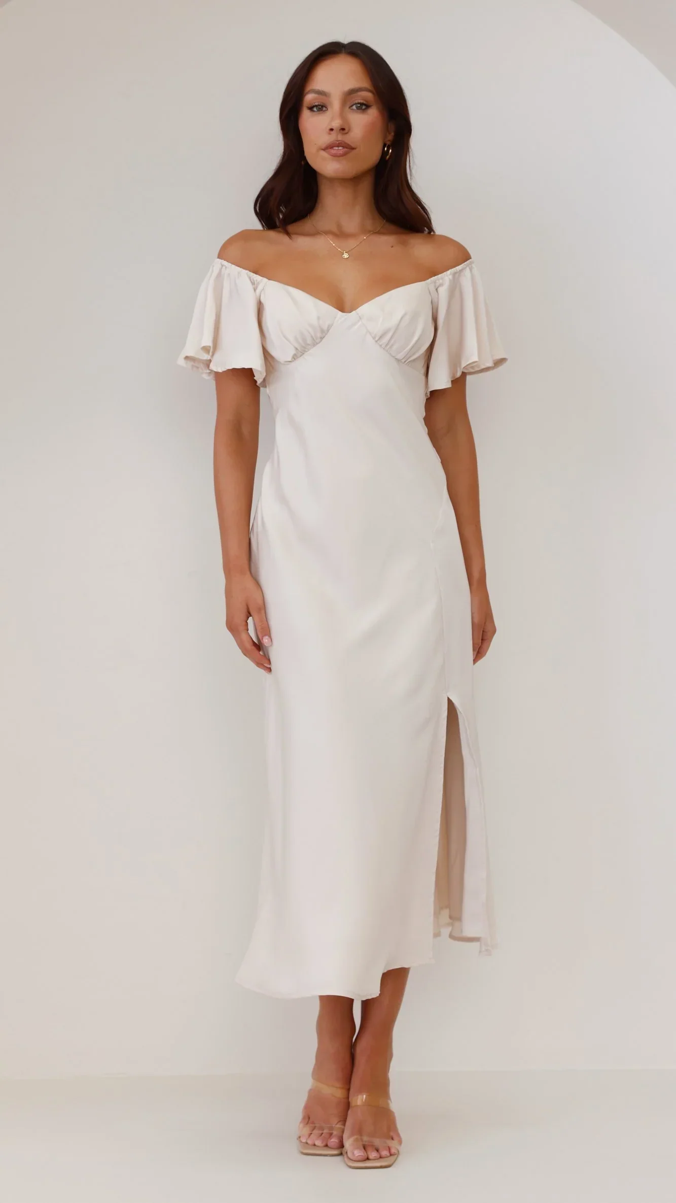 Louisa Midi Dress - Ivory