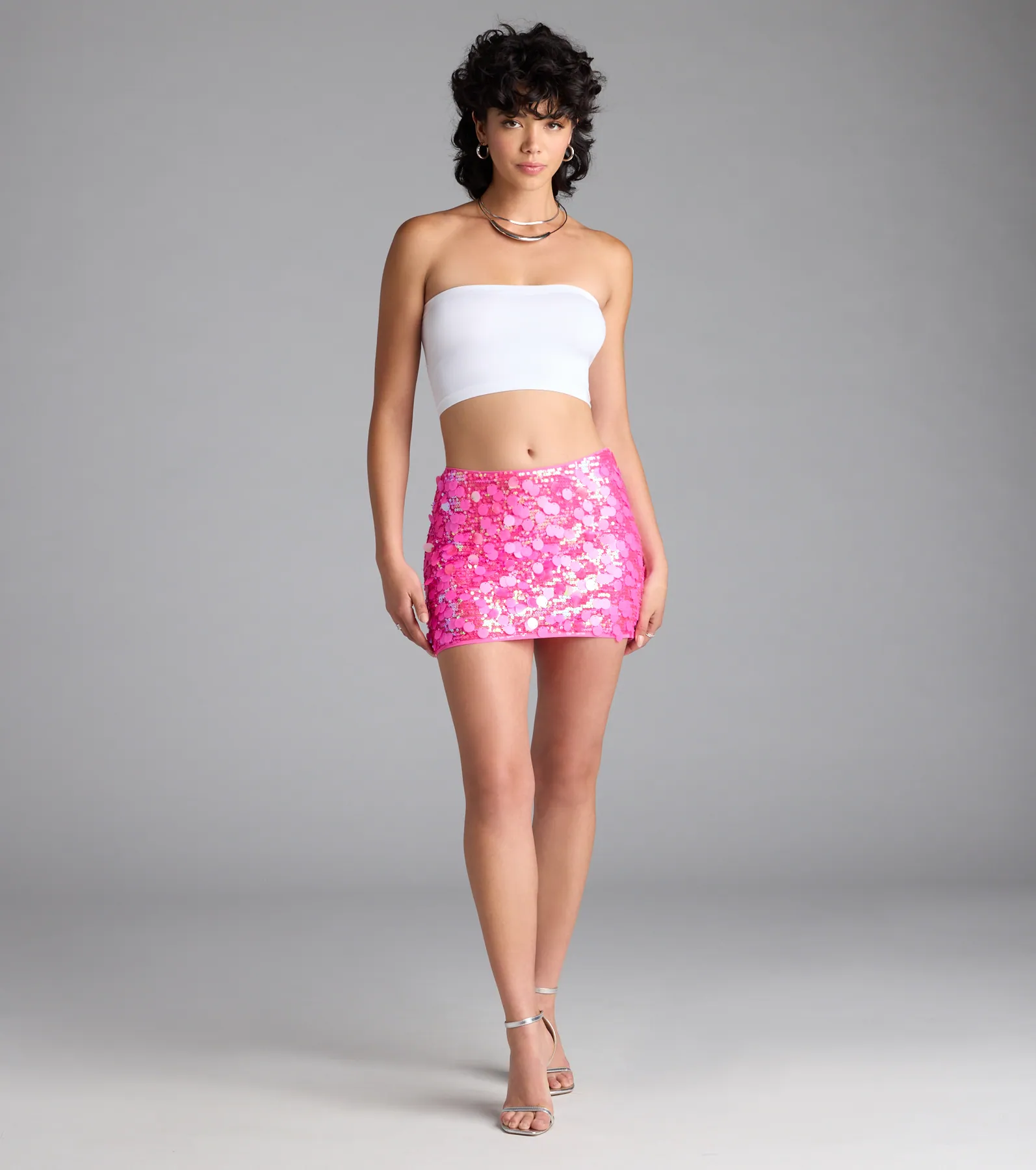 Dance The Night Away Sequin Mini Skirt