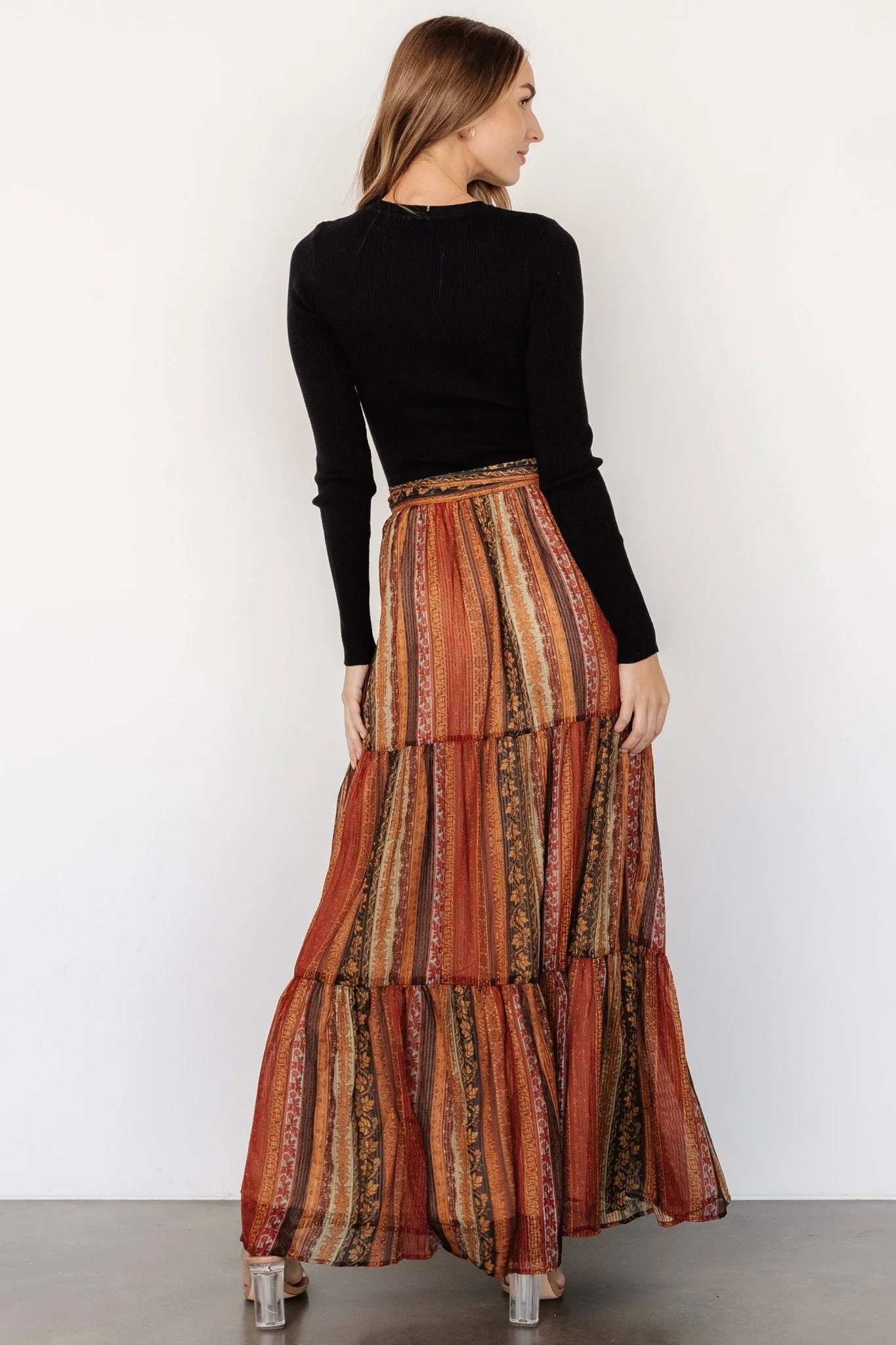 Emryn Sweater Dress | Black + Multi Print