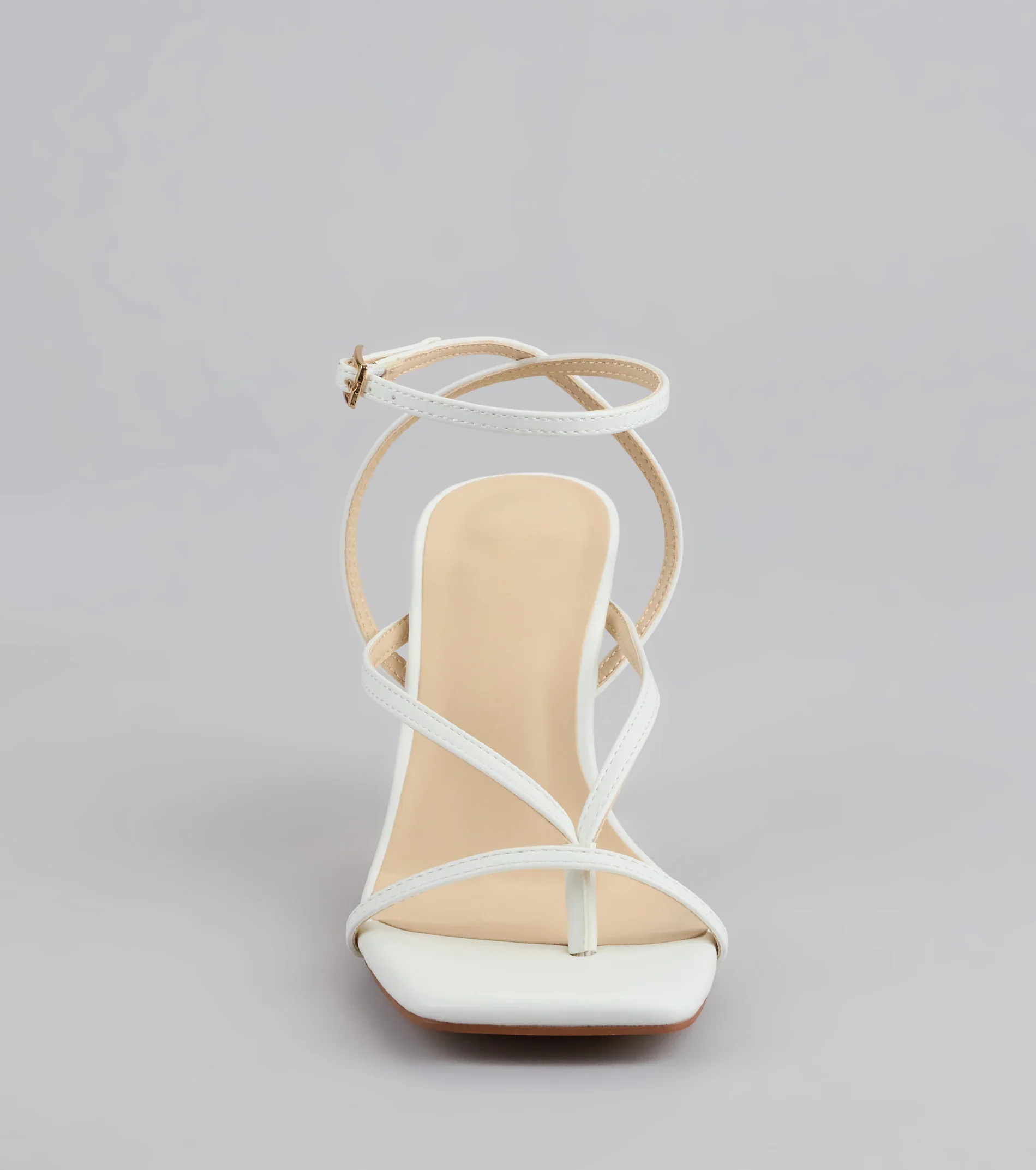 Strut Factor Thong Strappy Stiletto Heels