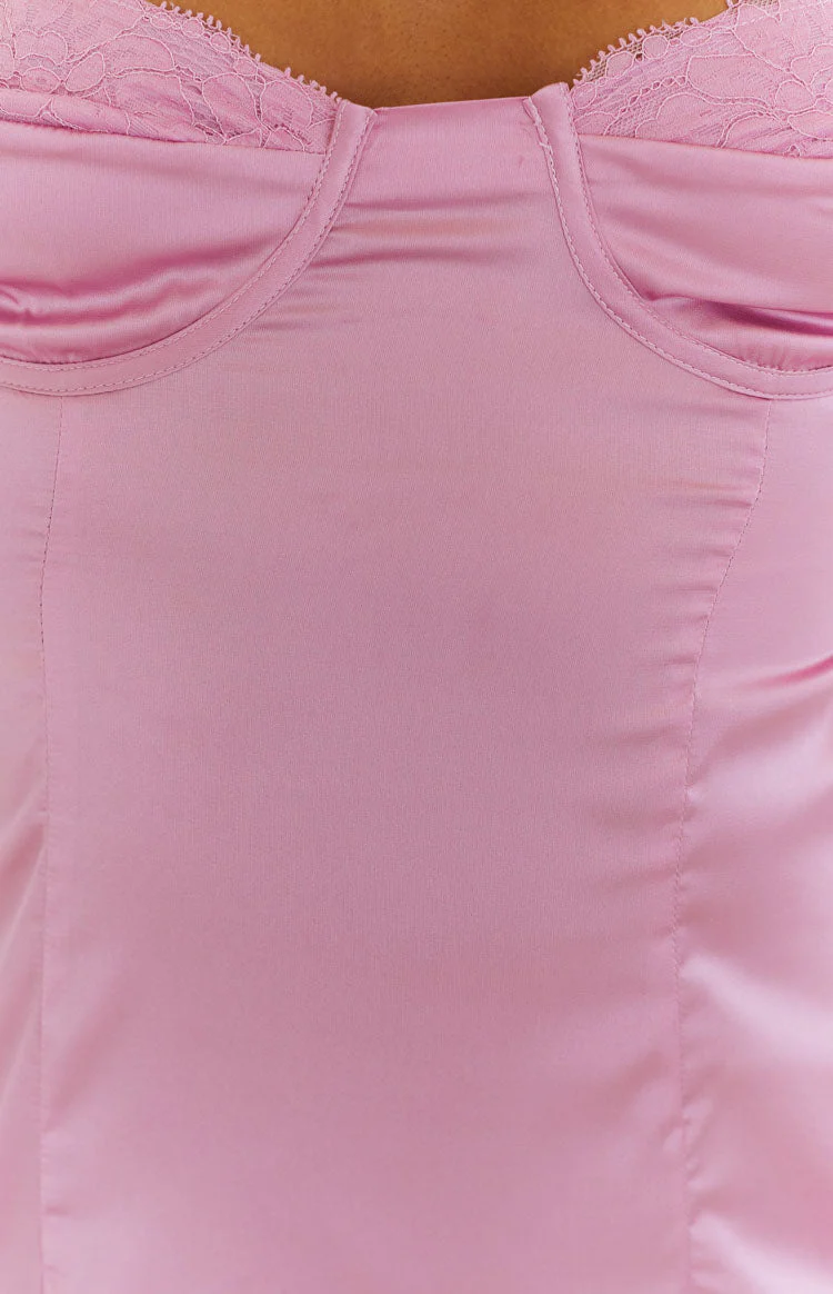 Trouble Pink Mini Dress