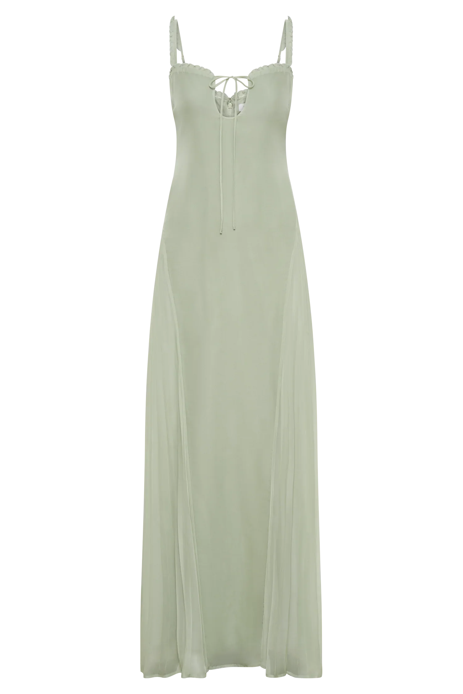 Saira Chiffon Maxi Dress - Pastel Green