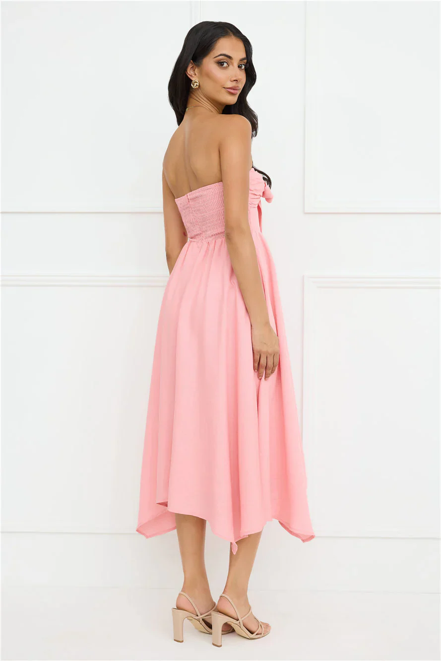Saltwater Soul Strapless Midi Dress