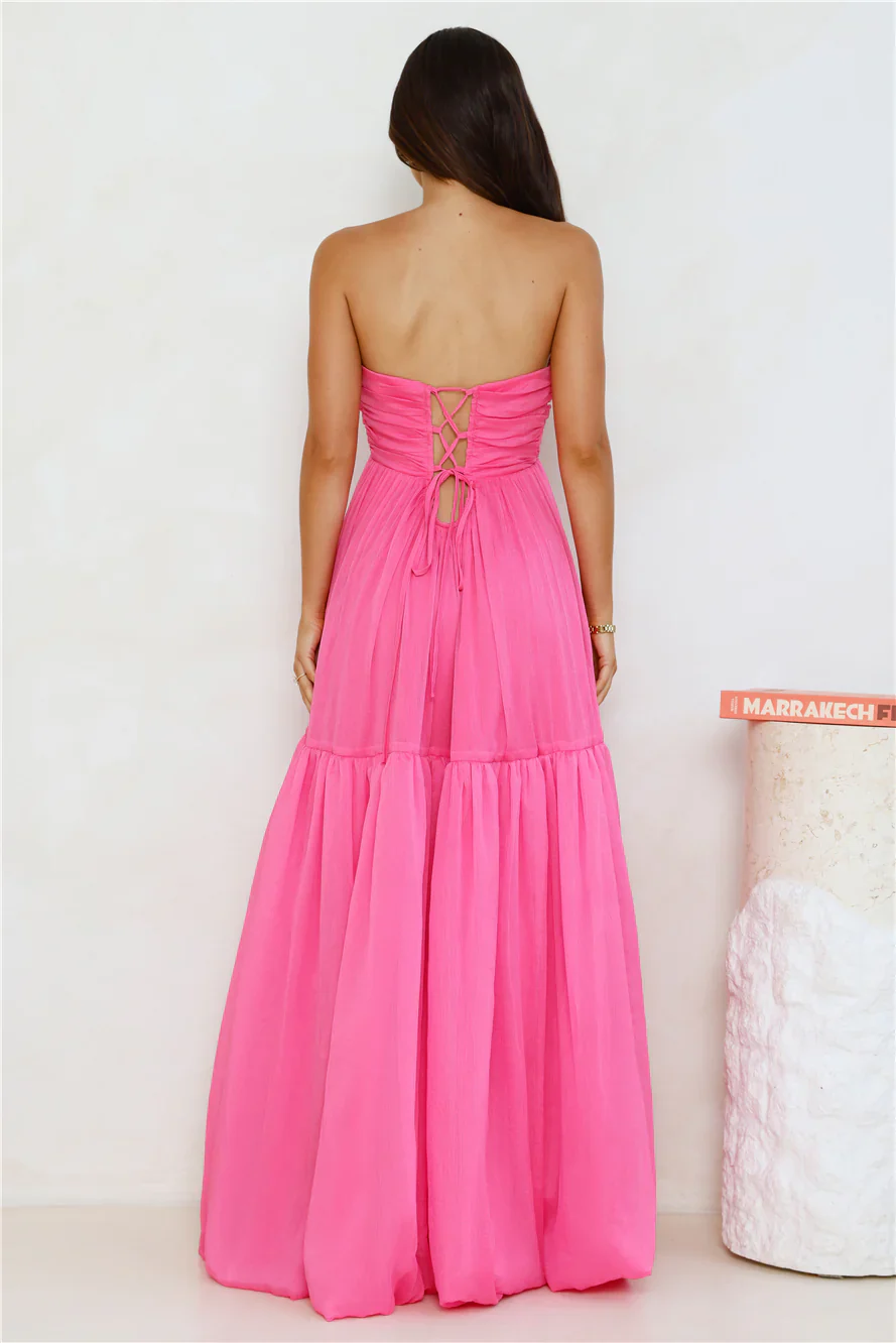 Unforgettable Style Strapless Maxi Dress