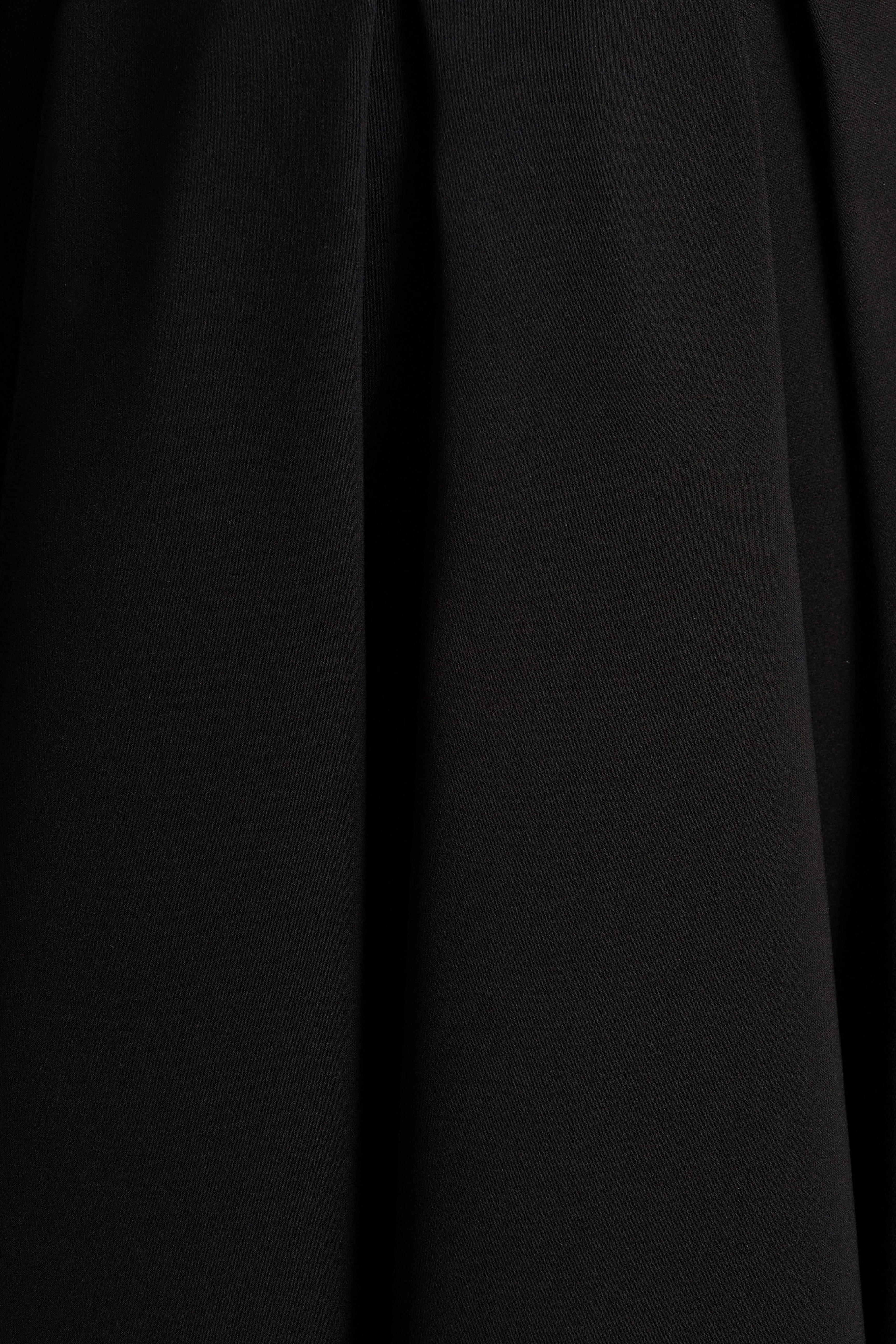 Cosima | Black Bardot-Neck Midi Dress