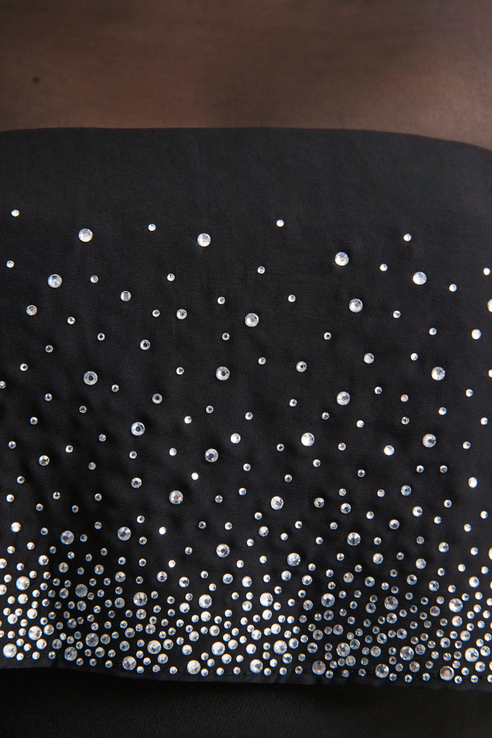 Everly | Black Hand-Embellished Cape-Sleeve Maxi Dress