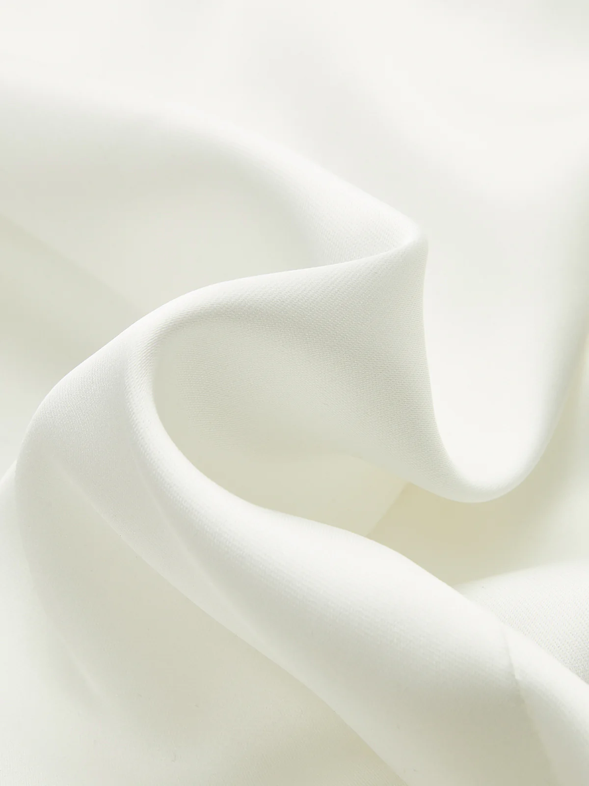 Lapel Collar Tie Satin Wrap Shirt