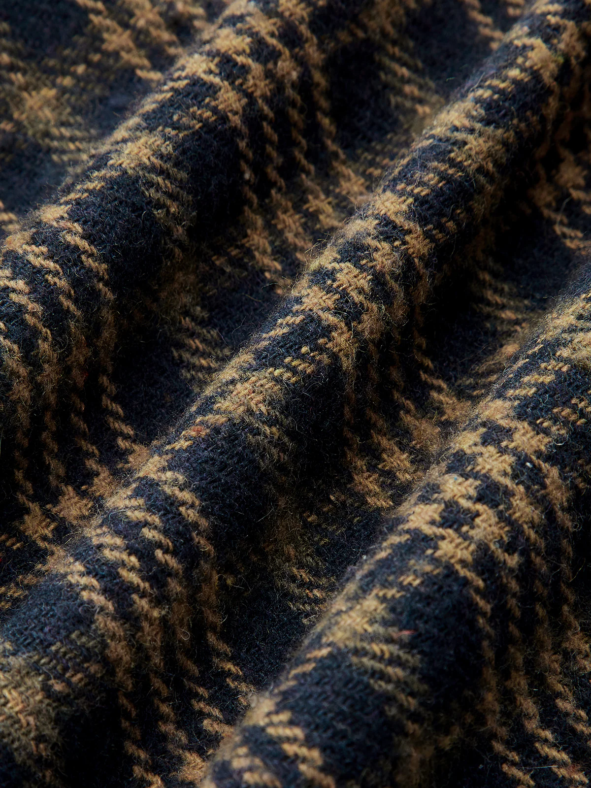 Belted Plaid High-Waisted Pants