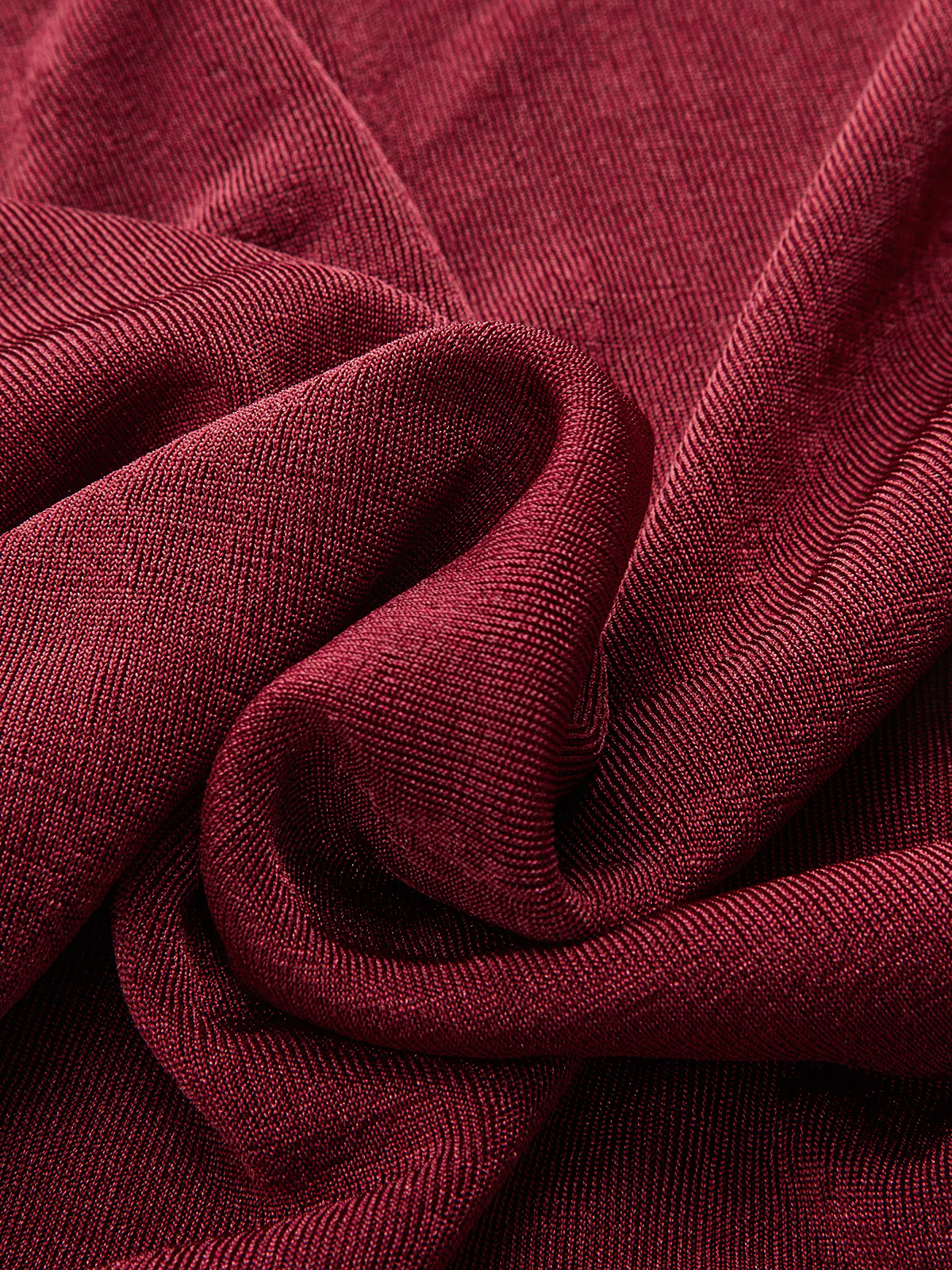 Draped Cowl Neck Long Sleeve T-Shirt