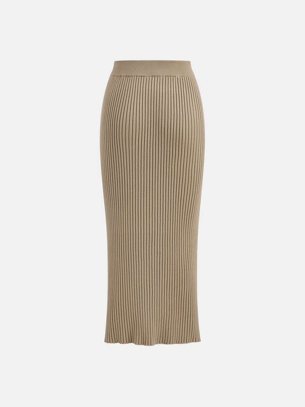 Mock Neck Cross-Over Crop Top and Midi Skirt Set