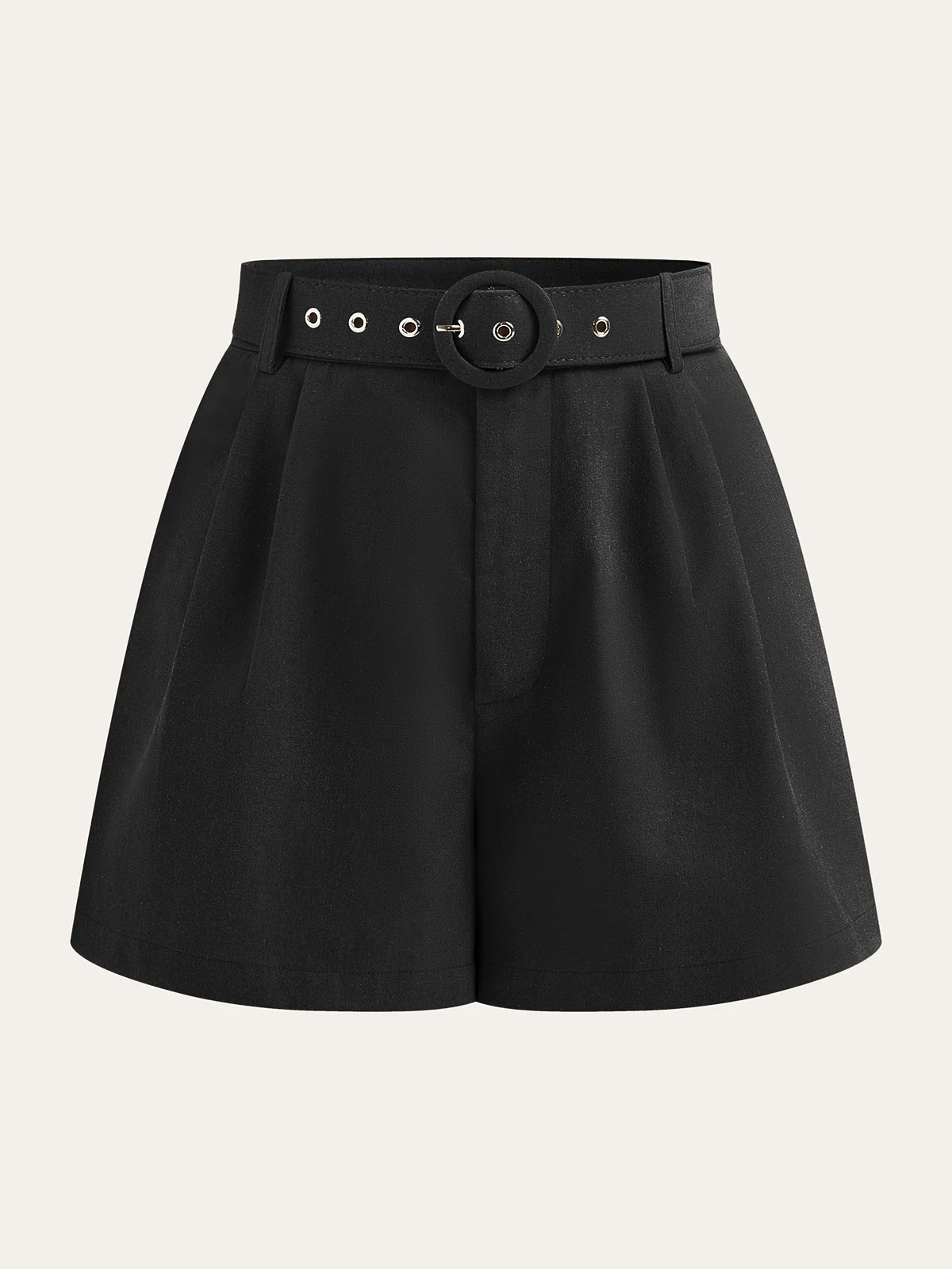 Belted Mid-Waisted Shorts