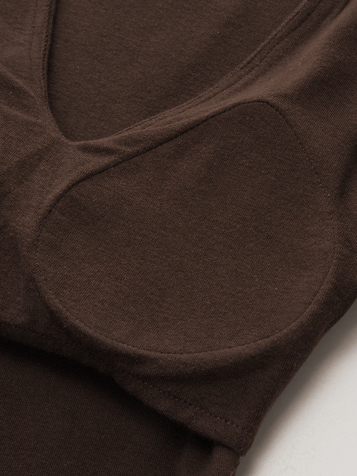 Bra-Free V-Neck Long-Sleeve Top