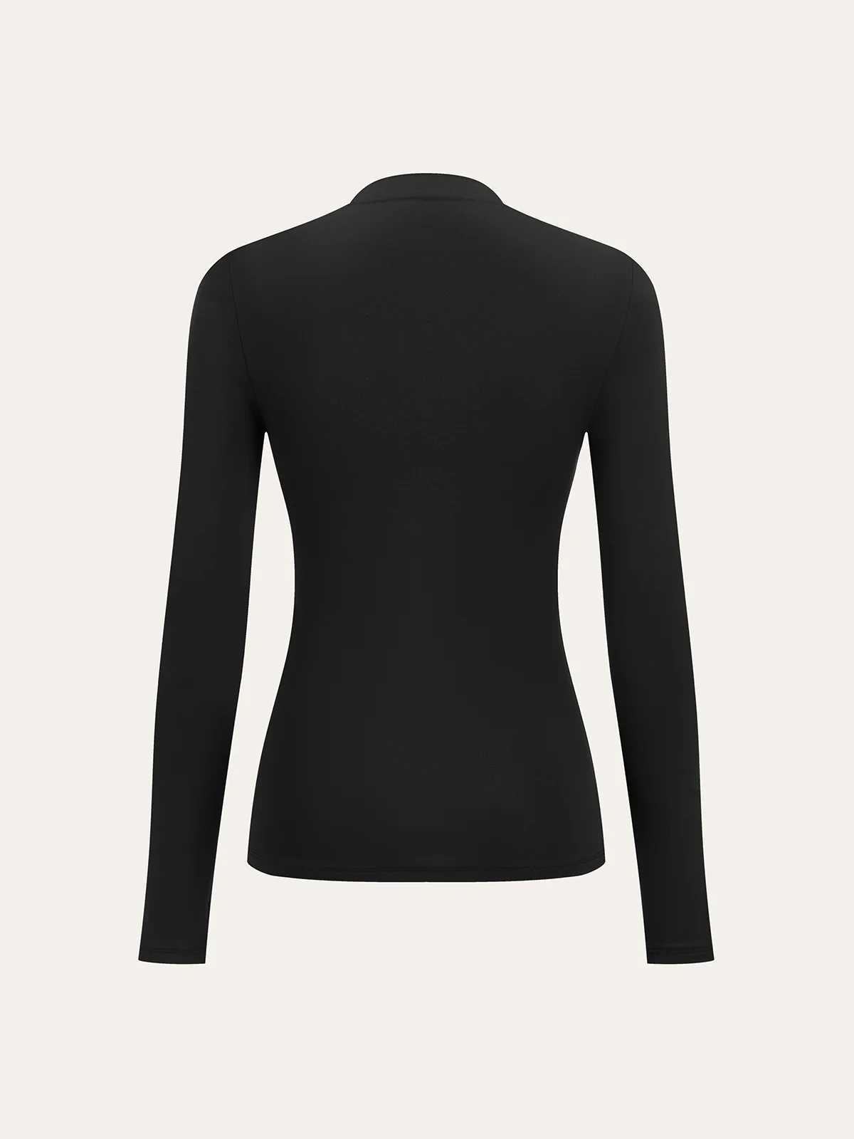 Metal Detail V-Neck Long Sleeve Blouse