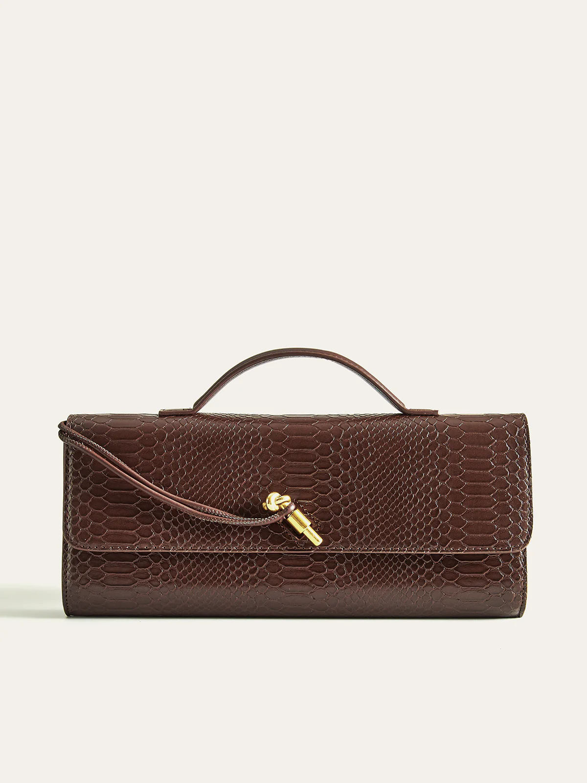 Crocodile Embossed PU Leather Bag
