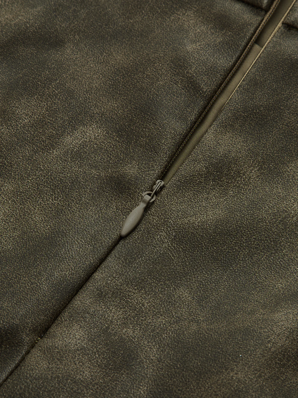 Faux Leather Pleated Shorts