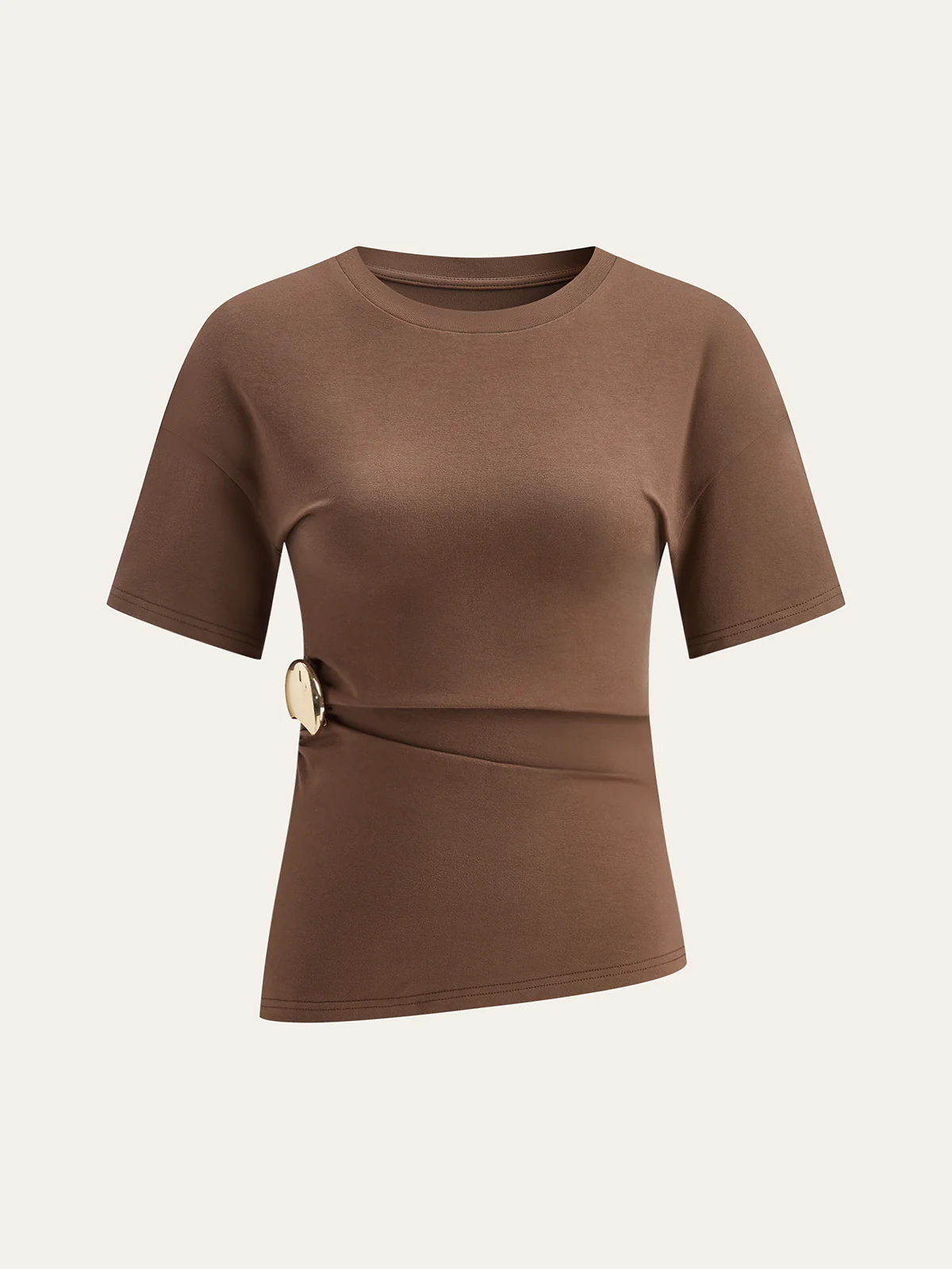 Asymmetric Short-Sleeved Top