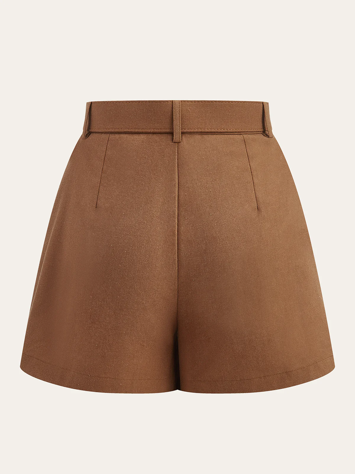 Belted Mid-Waisted Shorts
