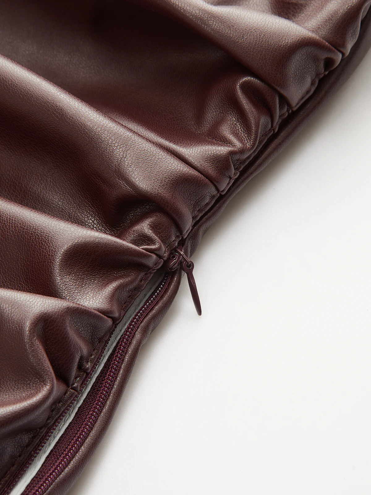 One-Shoulder PU Leather Tank Top