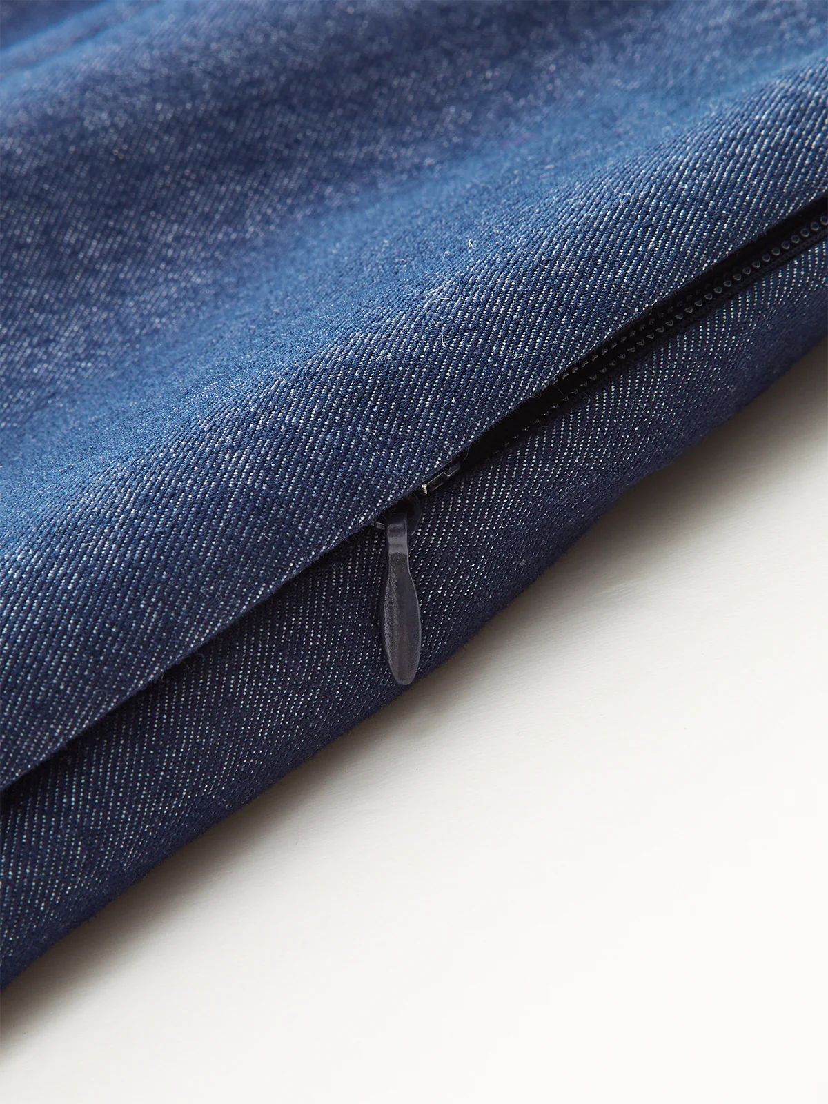 Faux Denim Shorts with Metal Chain Belt