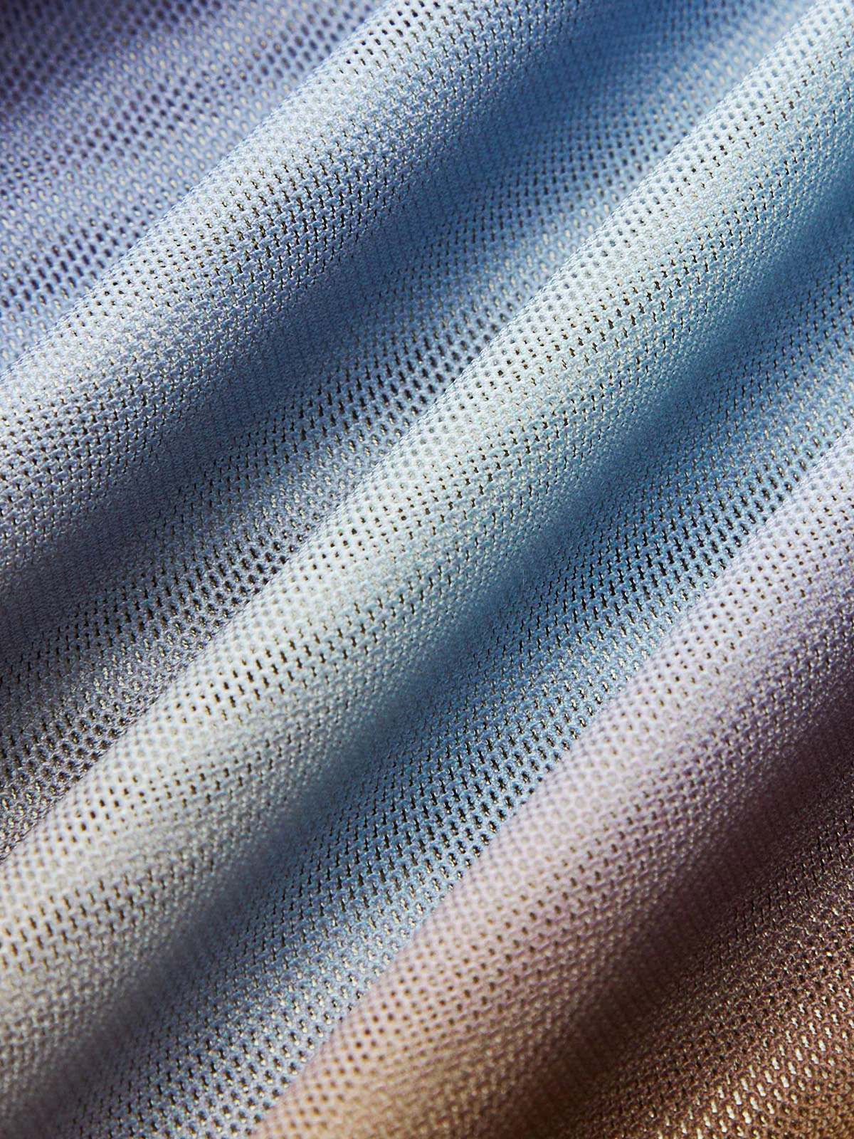 Criss Cross Printed Mesh Long-Sleeve Top