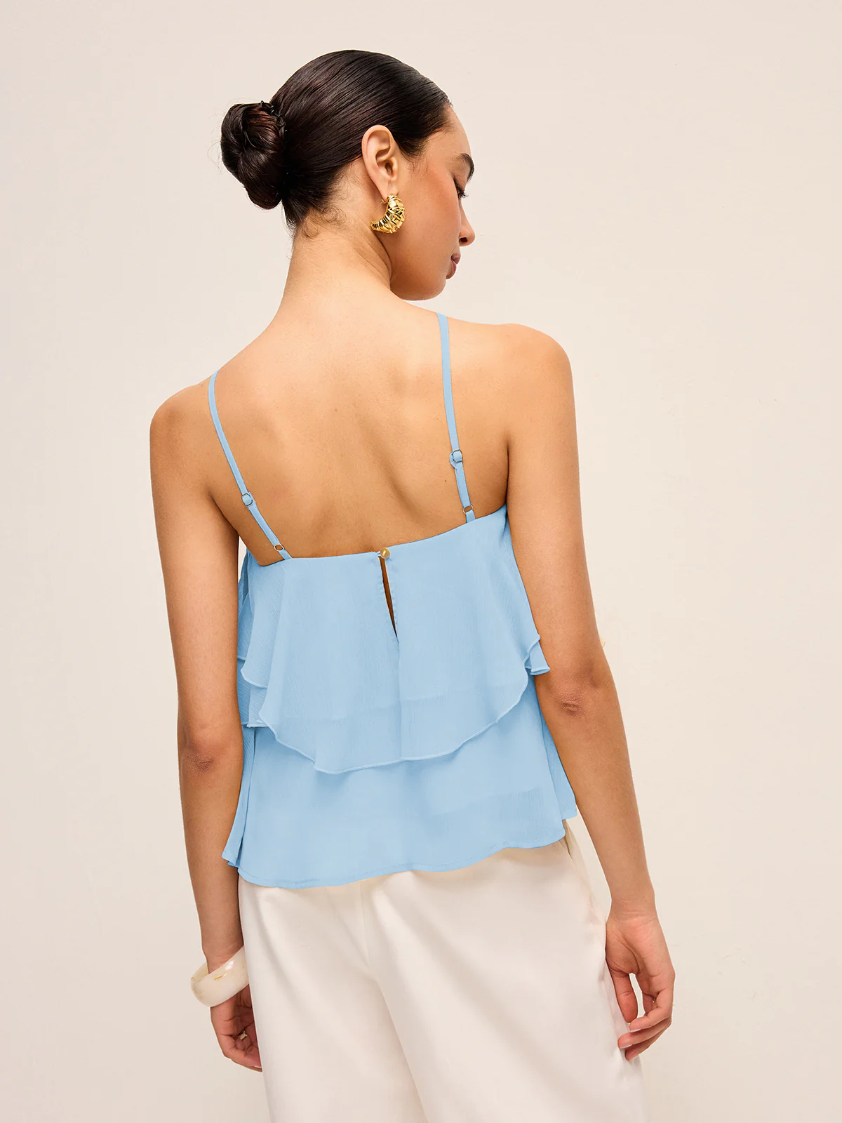 Floral Ruffle Halter Top