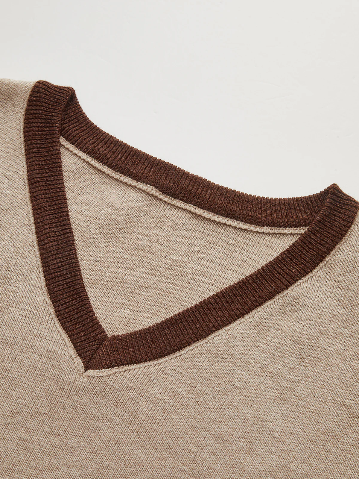 Contrast Trim Knit Top and Midi Skirt Set