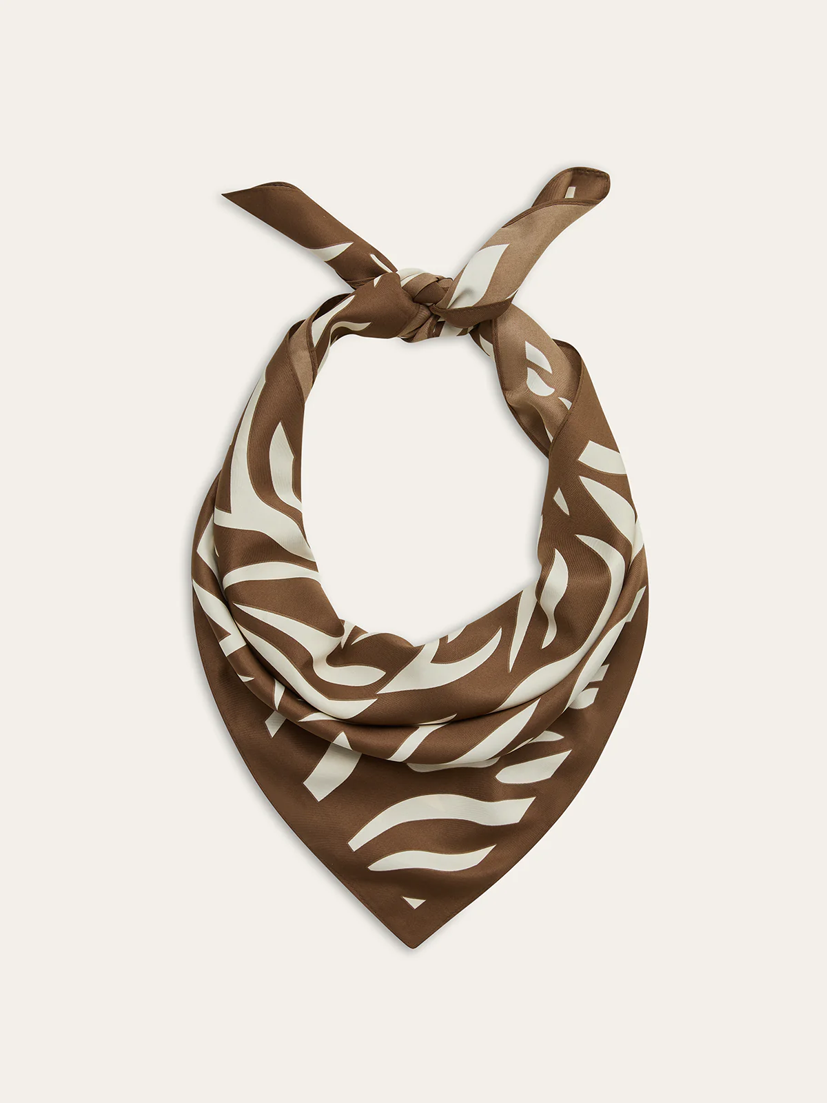 Zebra-Print Square Scarf
