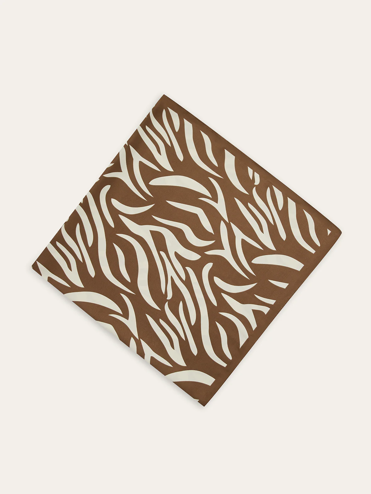 Zebra-Print Square Scarf
