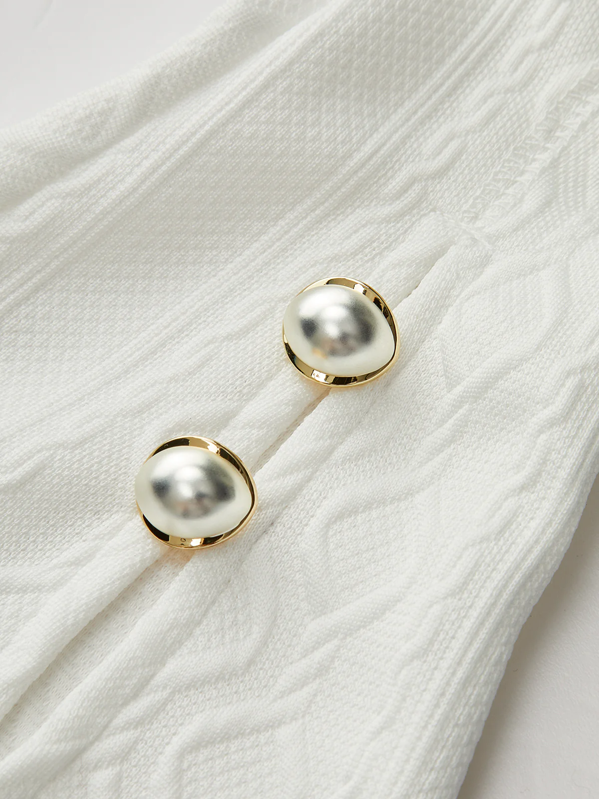 Textured Jacquard Mutton Sleeve Sweatshirt