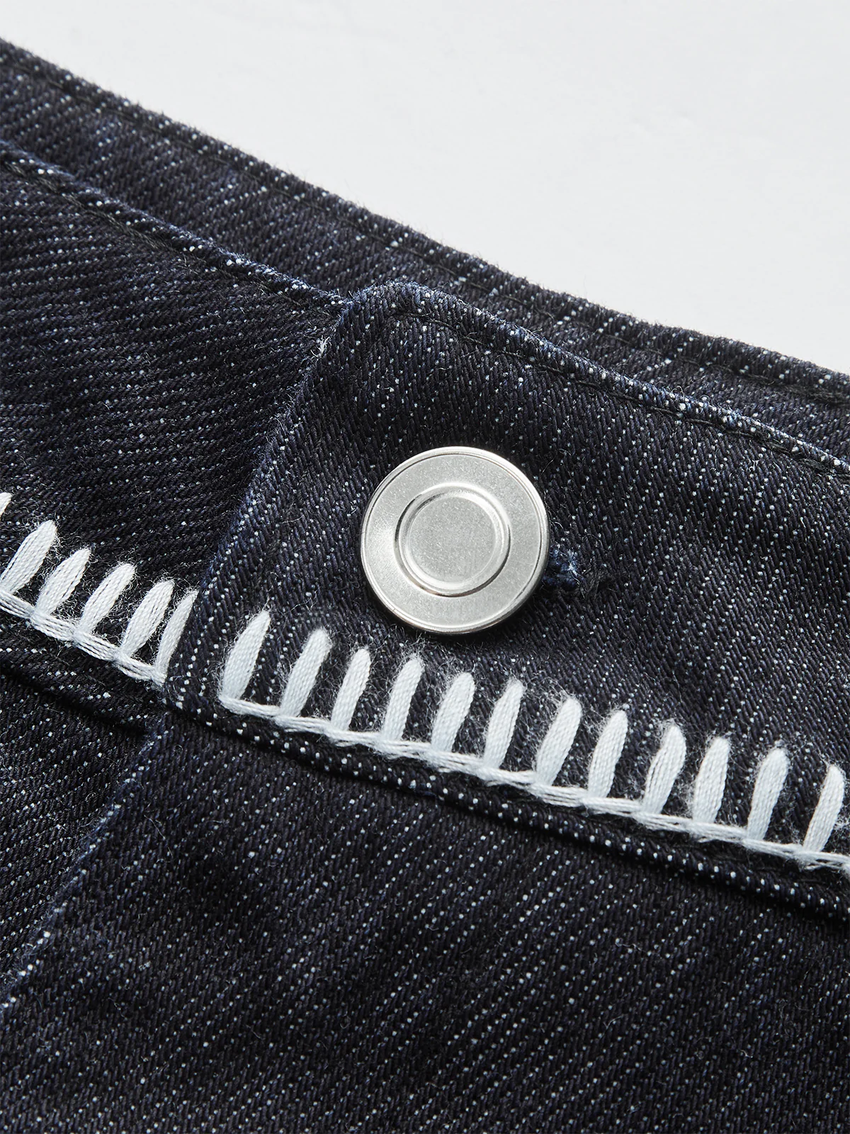 Contrast Trim Denim Shorts