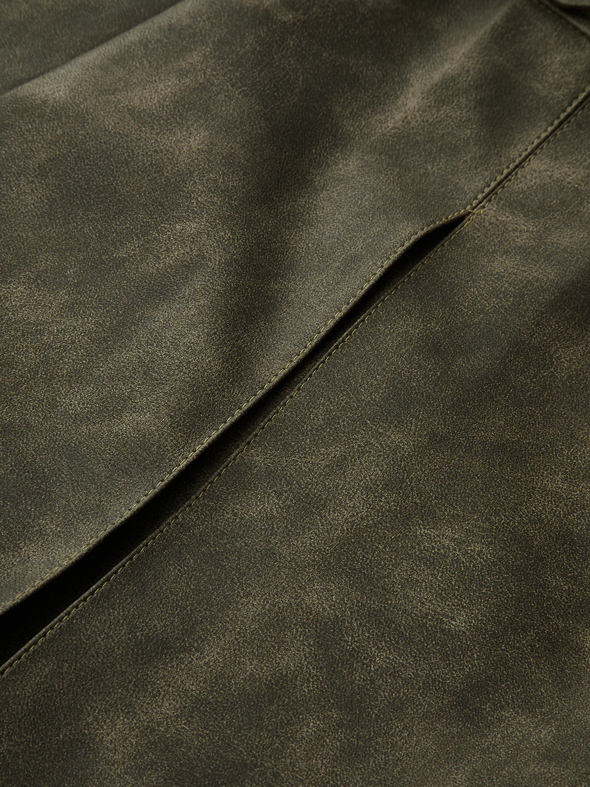 Faux Leather Pleated Shorts