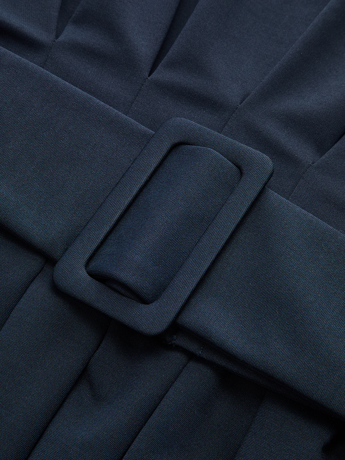 Boat Neck Peplum Sweatshirt with Wide Belt